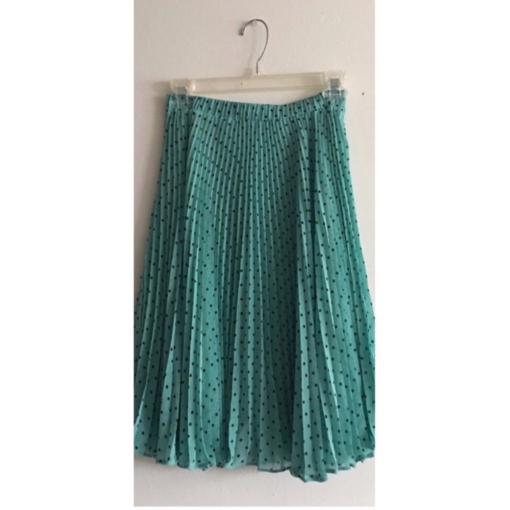 Pleated vintage polka dot Skirt